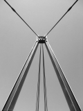 Steel ties holding a bridge